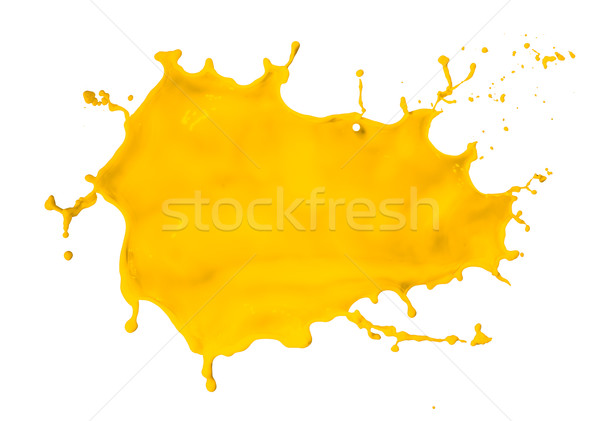 yellow paint splash Stock photo © kubais