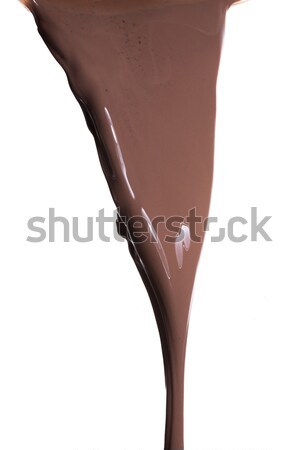 Gesmolten pure chocola donkere chocolade geïsoleerd Stockfoto © kubais