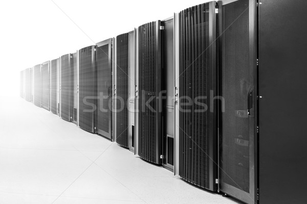Netwerk server kamer rij sterke licht Stockfoto © kubais