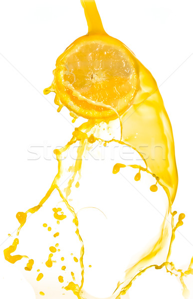 オレンジジュース スプラッシュ 孤立した 白 デザイン ドリンク ストックフォト © kubais