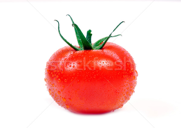 Fresh tomato with water drops Stock photo © kuligssen