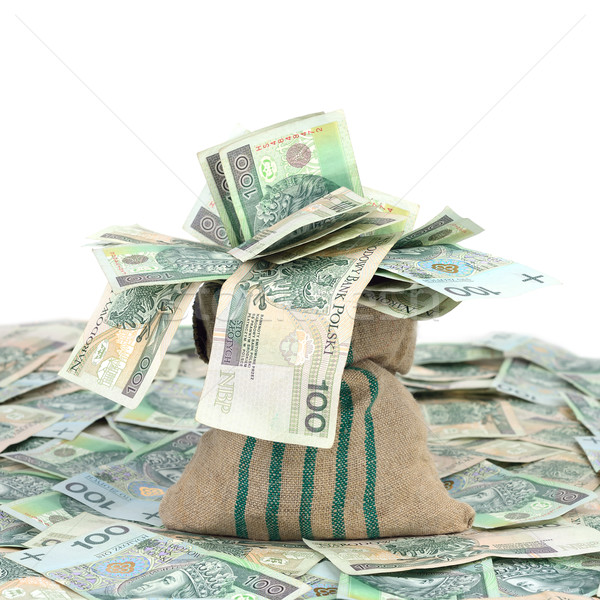 Dinheiro saco negócio papel banco dom Foto stock © kuligssen