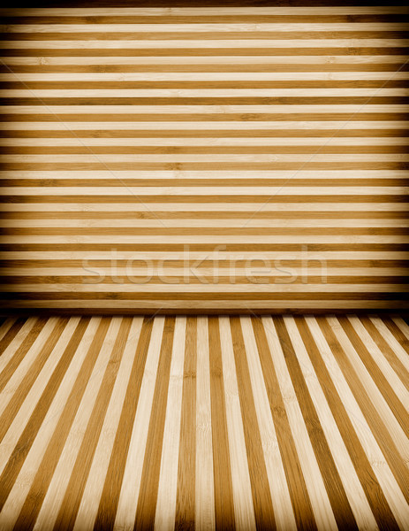 Wooden wall and floor background  Stock photo © kuligssen