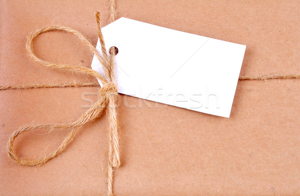 Label on a parcel post Stock photo © kuligssen