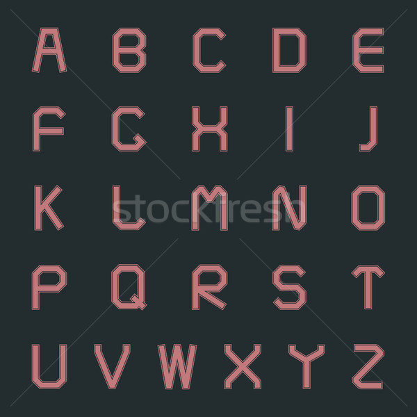 Set letters, vector illustration. Stock photo © kup1984