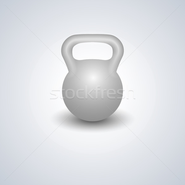 Realist kettlebells izolat alb proiect element Imagine de stoc © kup1984