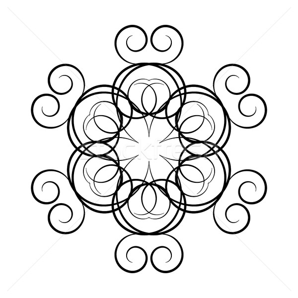 A circular ornament, vector illustration. Stock photo © kup1984