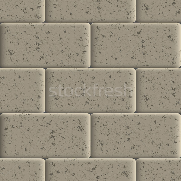 Seamless background of sidewalk tiles, vector illustration. Stock photo © kup1984