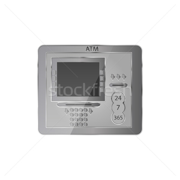 ATM icon, vector illustration Stock photo © kup1984