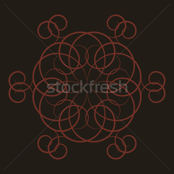 A circular ornament, vector illustration. Stock photo © kup1984