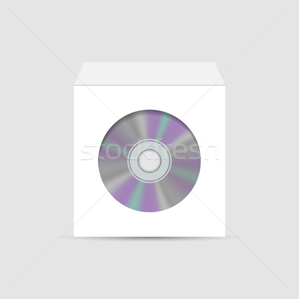 Envelope for CD with window, vector illustration. Stock photo © kup1984