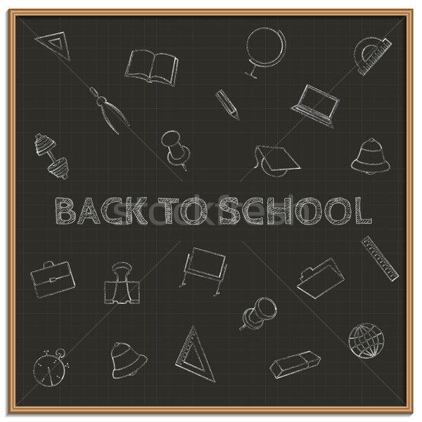 Back to school, vector illustration Stock photo © kup1984