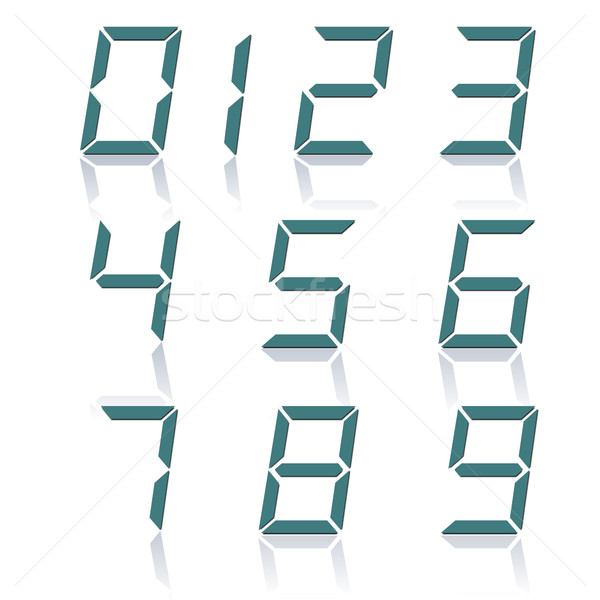 A set of numbers, vector illustration. Stock photo © kup1984