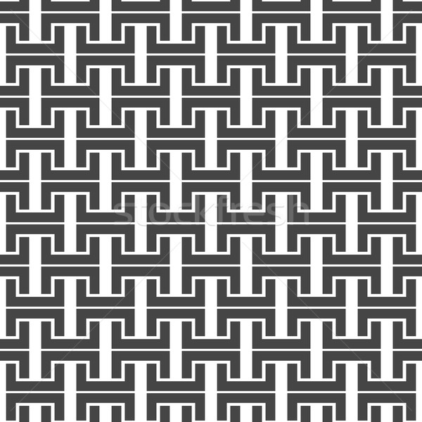 Black and white seamless background, vector illustration. Stock photo © kup1984