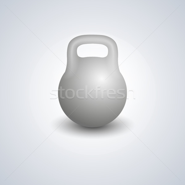 Realist kettlebells izolat alb proiect element Imagine de stoc © kup1984
