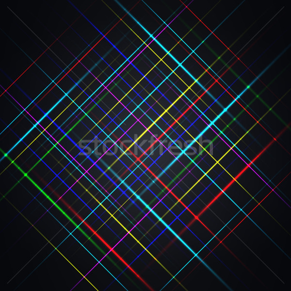 Abstract background from multi-colored bright strips, vector illustration. Stock photo © kup1984