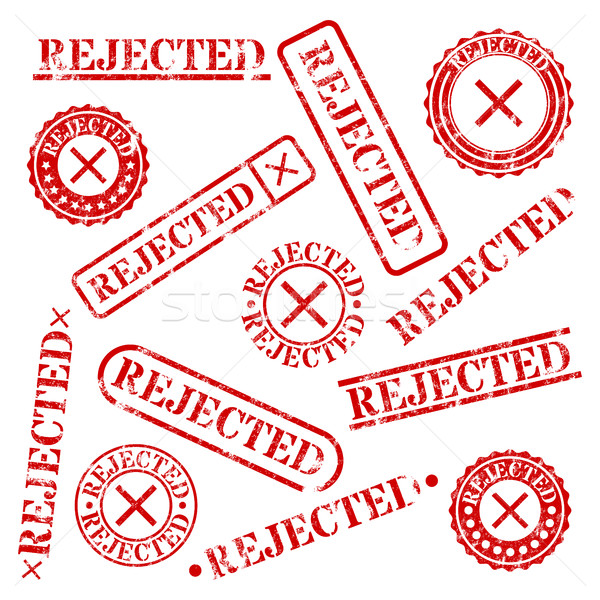 Stamps rejected, vector illustration. Stock photo © kup1984