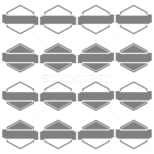 Set hexagonal emblem, vector illustration. Stock photo © kup1984