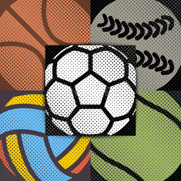 Set sport background, vector illustration. Stock photo © kup1984