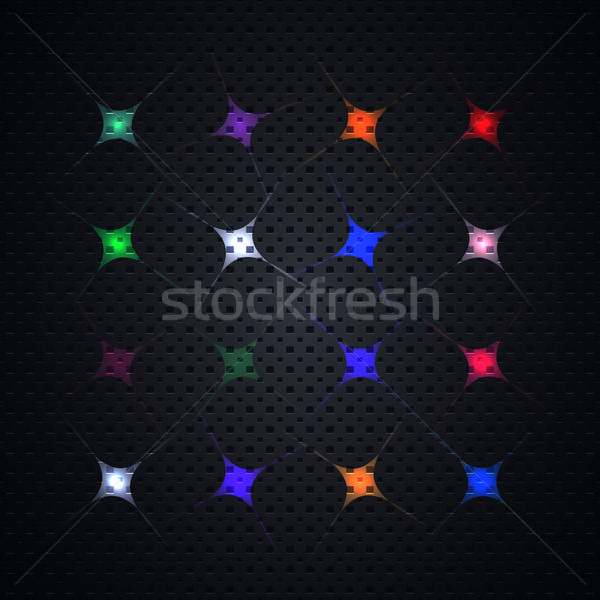 Stock photo: Bright light effects, vector illustration.