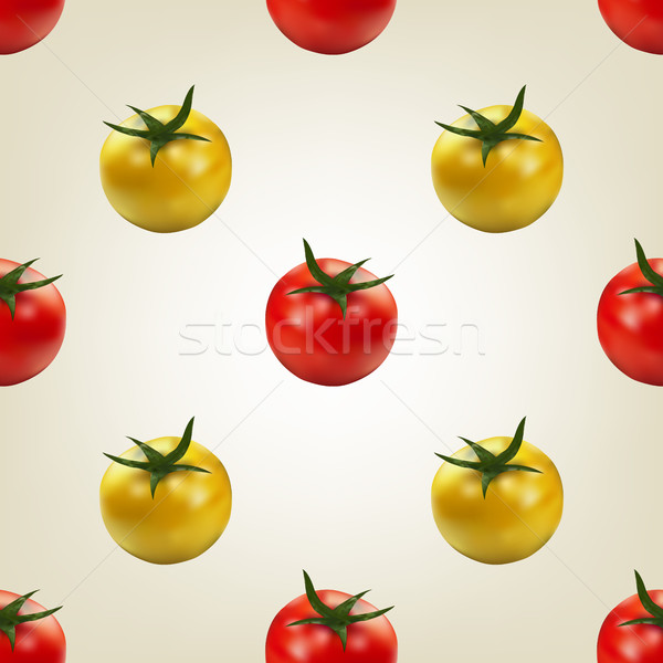 Foto stock: Sem · costura · tomates · textura · conjunto