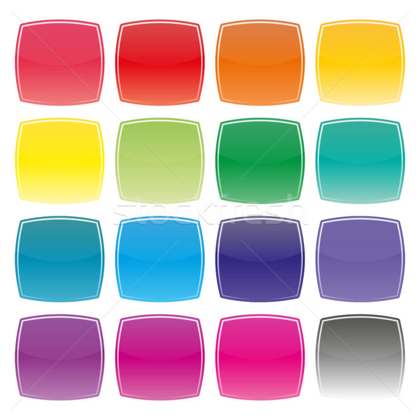 Set of color buttons, vector illustration. Stock photo © kup1984