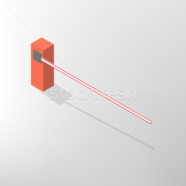Barrier isometric, vector illustration. Stock photo © kup1984