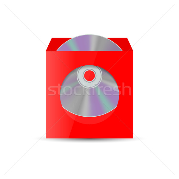 Dotación cd ventana color realista aislado Foto stock © kup1984