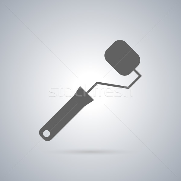 Icon painting roller, vector illustration. Stock photo © kup1984