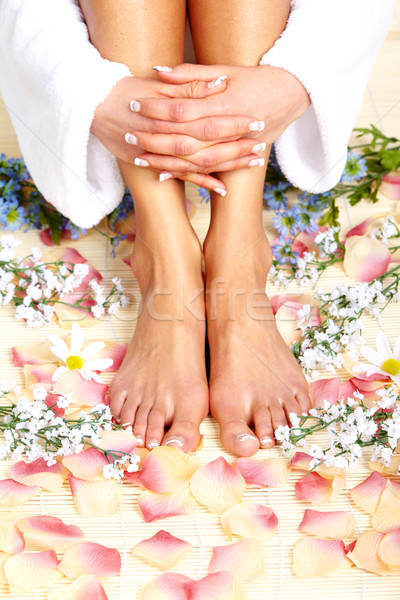 Stóp masażu spa salon relaks strony Zdjęcia stock © Kurhan
