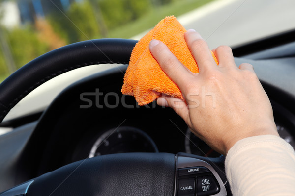 Hand cleaning car. Stock photo © Kurhan