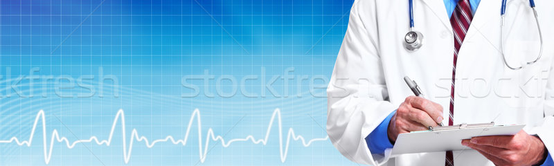 Hands of medical doctor Stock photo © Kurhan