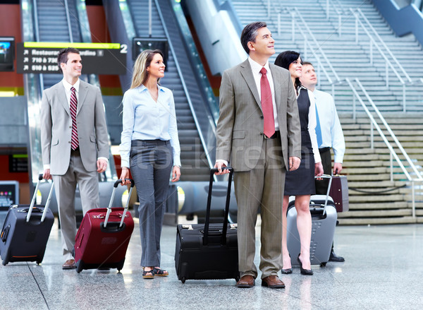 Group of business people at the airport. Stock photo © Kurhan