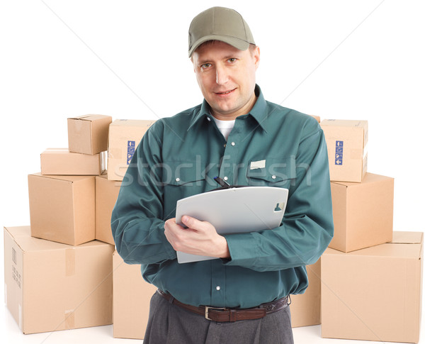 Delivery worker. Stock photo © Kurhan