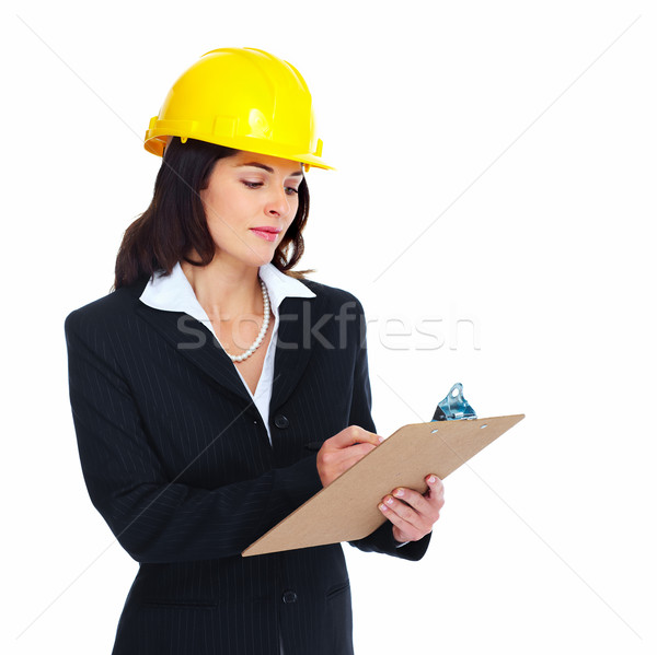 Worker contractor woman. Stock photo © Kurhan