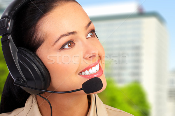 Call center operator woman. Stock photo © Kurhan