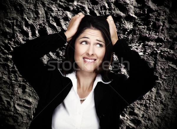 Nők stressz depresszió üzlet nő lány Stock fotó © Kurhan