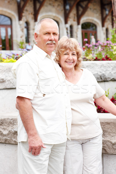 Senioren lächelnd glücklich ältere Stadt Stock foto © Kurhan