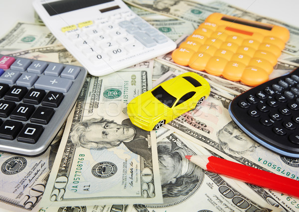 Car money and calculator. Stock photo © Kurhan