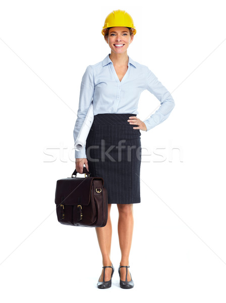 Beautiful engineer woman. Stock photo © Kurhan