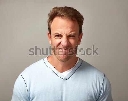 Stock photo: Angry man.