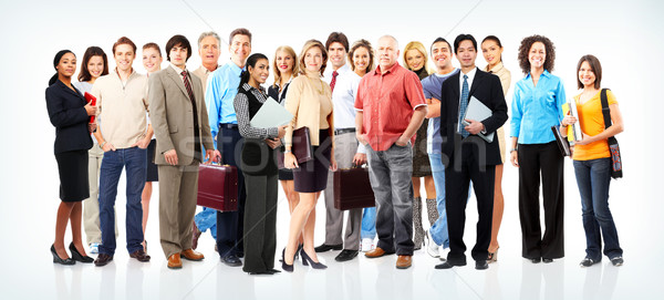 Oameni de afaceri echipă grup echipa de afaceri afaceri fată Imagine de stoc © Kurhan