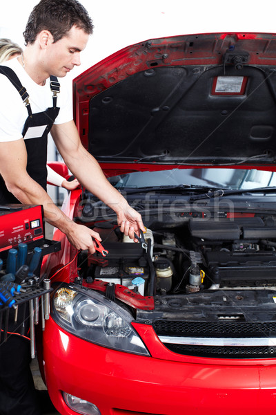 Foto stock: Automático · serviço · profissional · mecânico · de · automóveis · carro