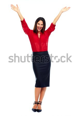 Happy business woman. Stock photo © Kurhan