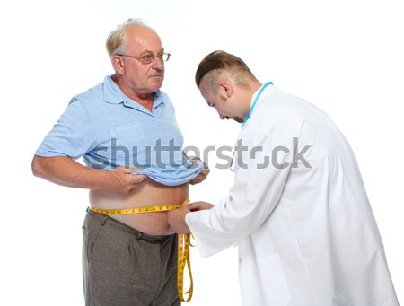 Médico obeso hombre cuerpo grasa Foto stock © Kurhan