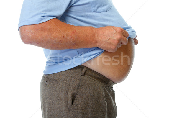 Fat man belly. Stock photo © Kurhan