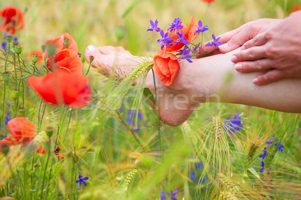 Woman foot Stock photo © Kurhan