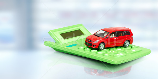 Red car and calculator. Stock photo © Kurhan
