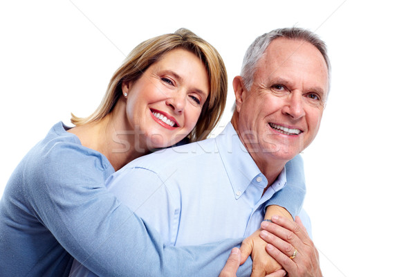 Photo stock: Heureux · âgées · couple · couple · de · personnes · âgées · amour · isolé