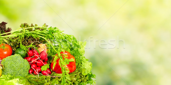 Frischem Gemüse frischen Gemüse grünen gesunde Ernährung Stock foto © Kurhan